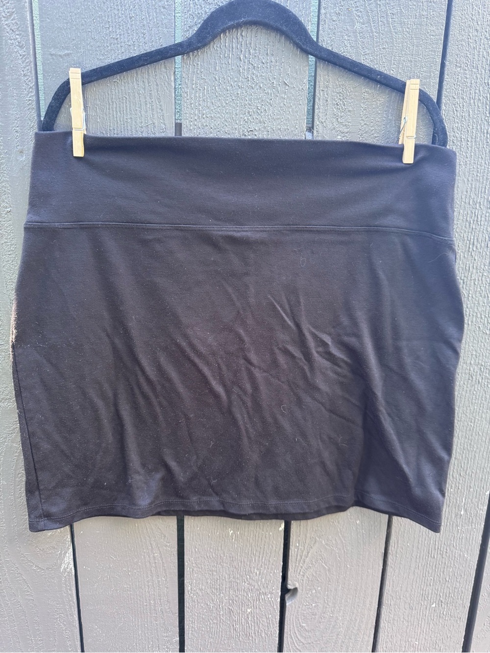 Maurice's Black Stretch Mini Skirt, Size XL